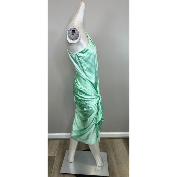 Alejandra Alonso Rojas Knotted Charmeuse Knee-Length Dress Size US8 $1495 - Picture 9 of 10